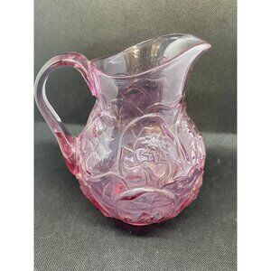 Fenton Dusty Rose Water Lily Pitcher